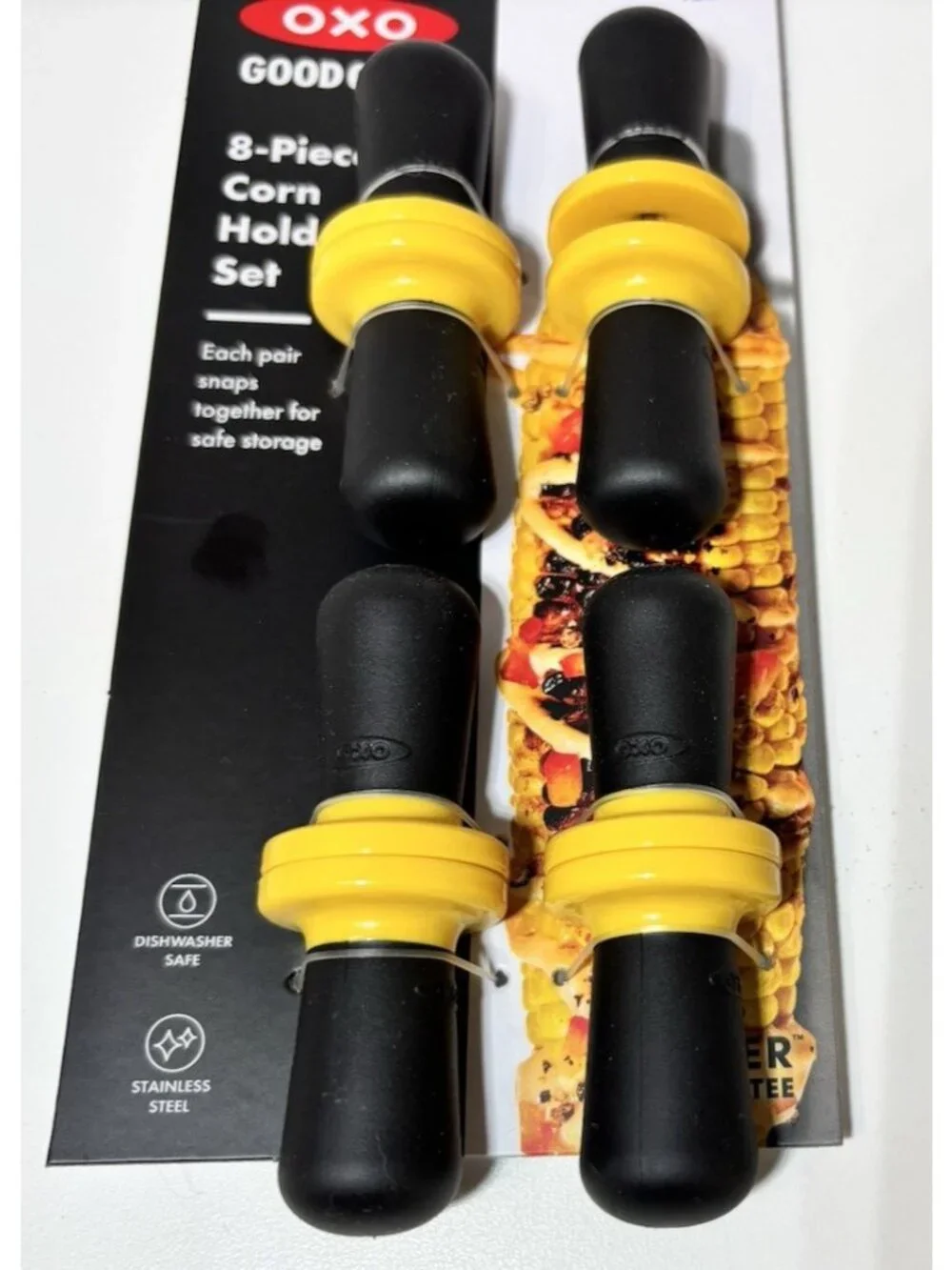 OXO Good Grips 8-Piece Corn Holder Set Stainless Steel